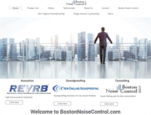 Tablet Screenshot of bostonnoisecontrol.com